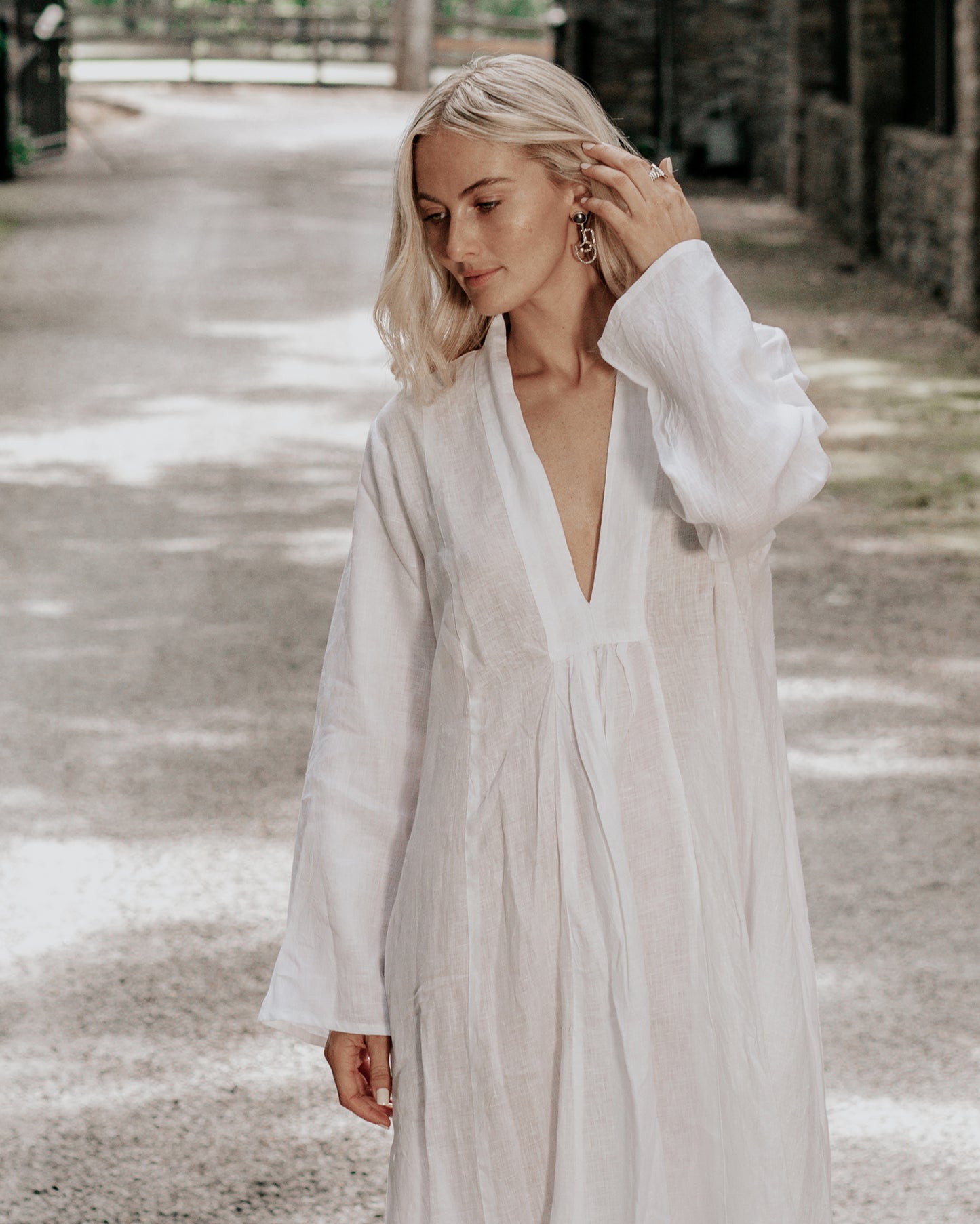 Jaipur Nap Dress | White