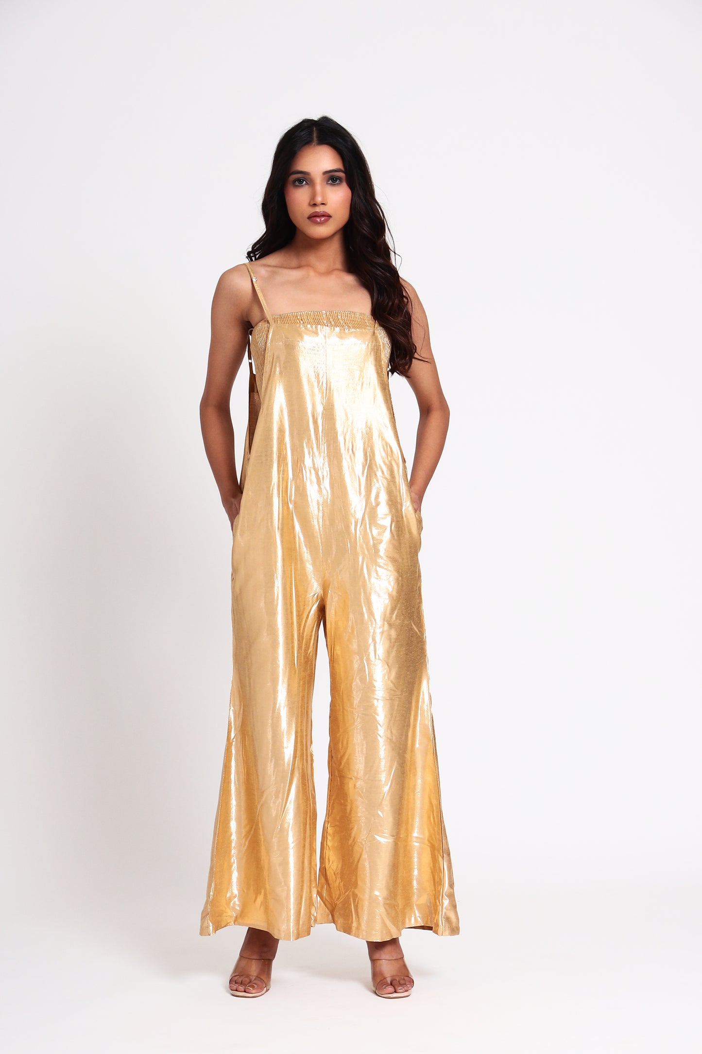 Metallic Gold Pant Suit