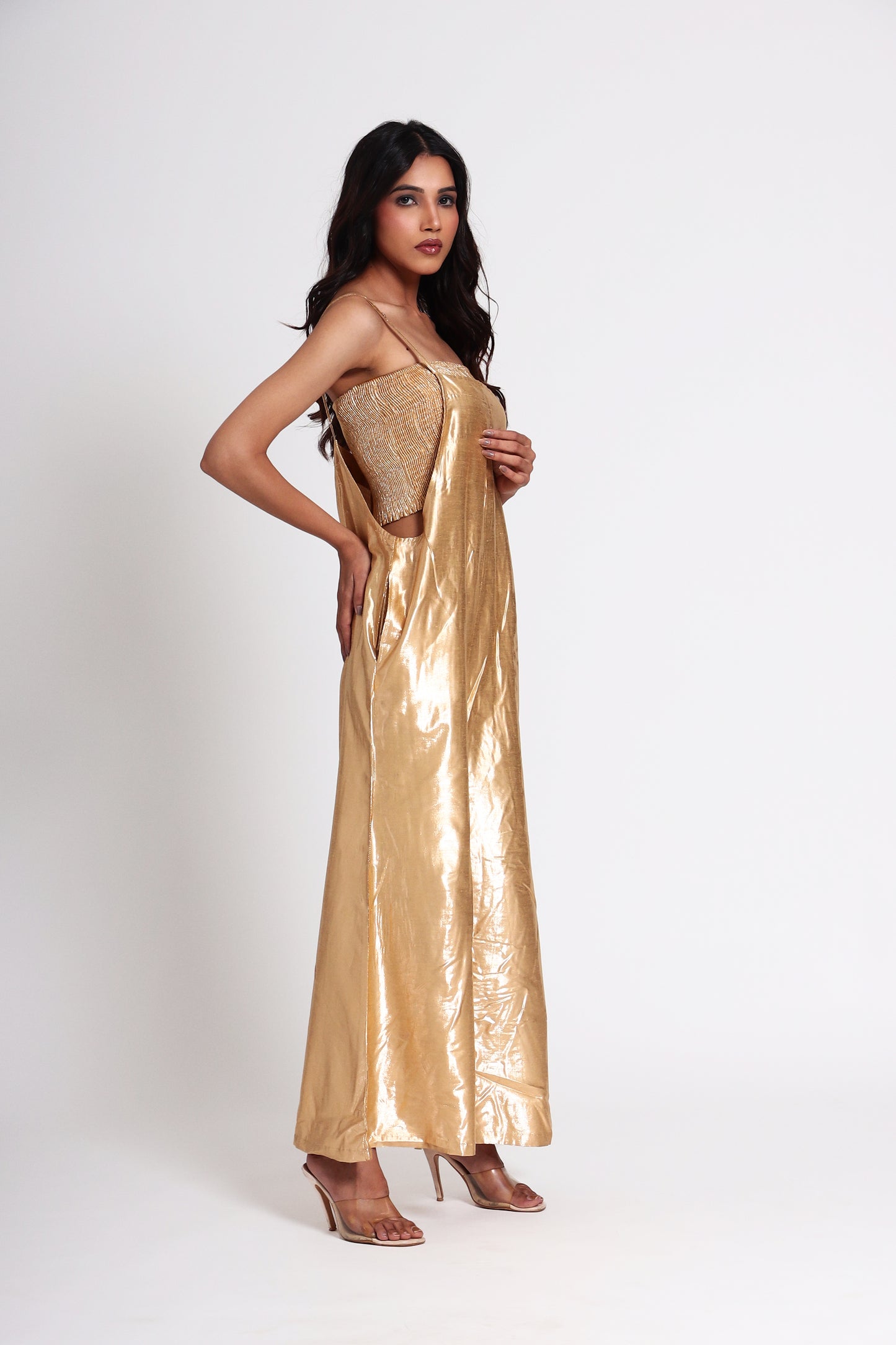 Metallic Gold Pant Suit