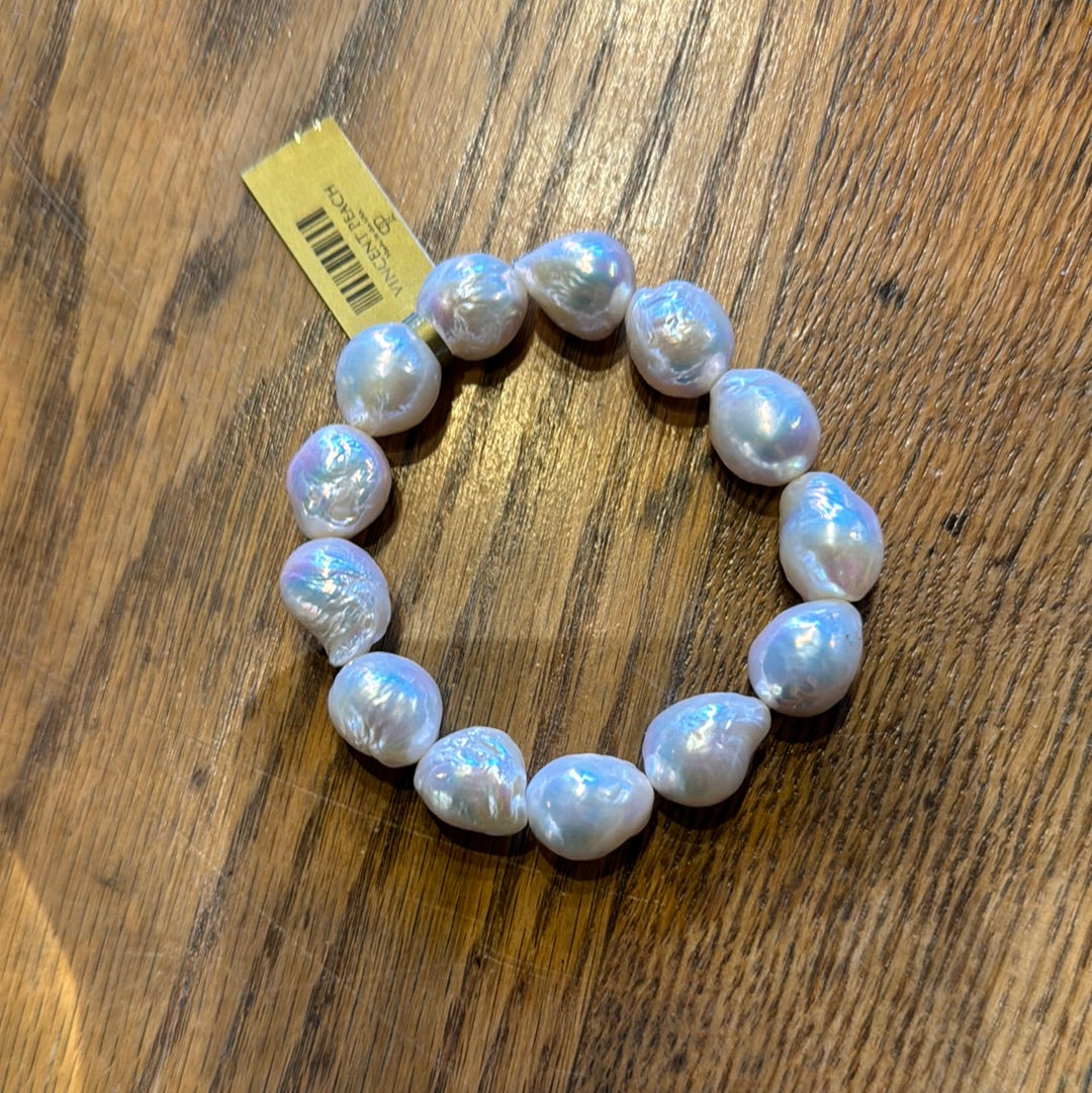 Fireball White Pearl Bracelet